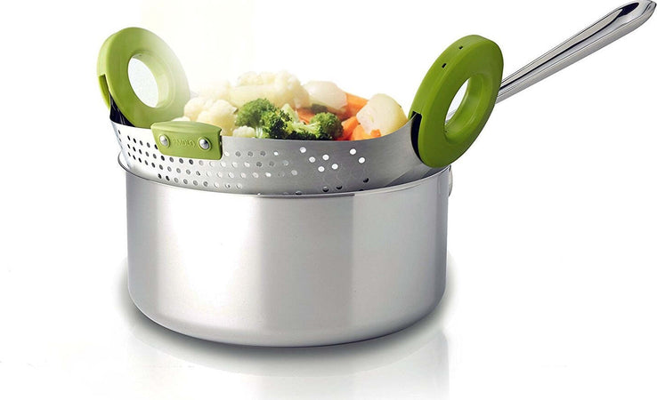 COLAPASTA SCOLAPASTA PIEGHEVOLE VAPORIERA COLA PASTA CUCINA CAMPEGGIO MARE Casa e cucina/Utensili da cucina/Scolapasta Trade Shop italia - Napoli, Commerciovirtuoso.it