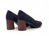COLETTE Decollete in camoscio blu viola