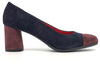 COLETTE Decollete in camoscio blu viola