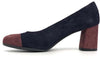 COLETTE Decollete in camoscio blu viola