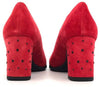 COLETTE Decollete in camoscio rosso