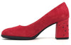 COLETTE Decollete in camoscio rosso
