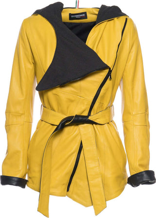 Colima---Giacca-Donna-Giallo-in-vera-pelle