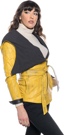 Colima---Giacca-Donna-Giallo-in-vera-pelle