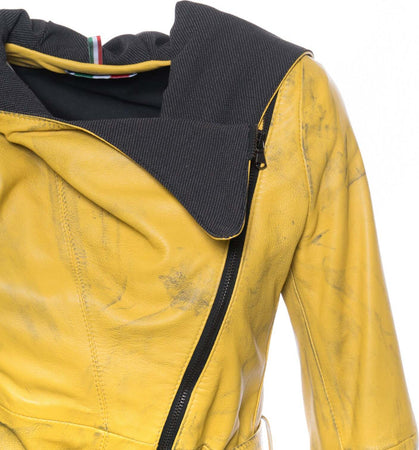 Colima---Giacca-Donna-Giallo-in-vera-pelle