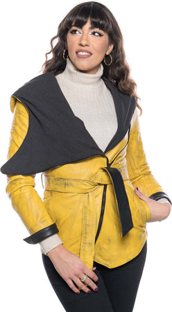 Colima---Giacca-Donna-Giallo-in-vera-pelle