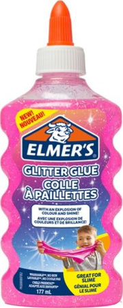 Colla glitterata liquida Slime - rosa - flacone 177 ml - Elmer's Cancelleria e prodotti per ufficio/Archivio ufficio e accessori per scrivania/Nastri colle elastici e graffette/Adesivi e colle/Adesivi spray Eurocartuccia - Pavullo, Commerciovirtuoso.it