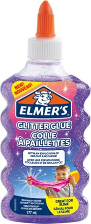 Colla glitterata liquida Slime - viola - flacone 177 ml - Elmer's Newell Cancelleria e prodotti per ufficio/Archivio ufficio e accessori per scrivania/Nastri colle elastici e graffette/Adesivi e colle/Adesivi spray Eurocartuccia - Pavullo, Commerciovirtuoso.it