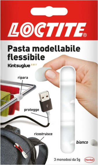 Colla Kintsuglue - 3 x 5 gr - bianco - Loctite Cancelleria e prodotti per ufficio/Archivio ufficio e accessori per scrivania/Nastri colle elastici e graffette/Adesivi e colle/Super colla Eurocartuccia - Pavullo, Commerciovirtuoso.it