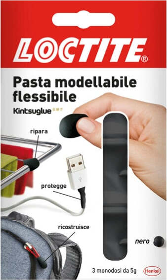 Colla Kintsuglue - 3 x 5 gr - nero - Loctite Cancelleria e prodotti per ufficio/Archivio ufficio e accessori per scrivania/Nastri colle elastici e graffette/Adesivi e colle/Super colla Eurocartuccia - Pavullo, Commerciovirtuoso.it