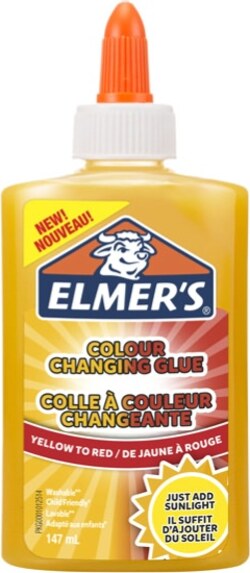 Colla liquida CambiaColore Slime - flacone 147 ml - da giallo a rosso - Elmer's Newell Cancelleria e prodotti per ufficio/Archivio ufficio e accessori per scrivania/Nastri colle elastici e graffette/Adesivi e colle/Adesivi spray Eurocartuccia - Pavullo, Commerciovirtuoso.it
