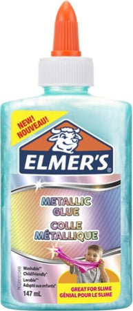 Colla liquida Slime - verde acqua metallizzato - flacone 147 ml - Elmer's Newell Cancelleria e prodotti per ufficio/Archivio ufficio e accessori per scrivania/Nastri colle elastici e graffette/Adesivi e colle/Adesivi spray Eurocartuccia - Pavullo, Commerciovirtuoso.it