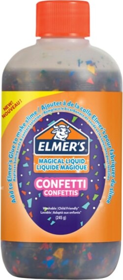 Colla Magical Liquid ''Confetti'' Slime - flacone 259 ml - Elmer's Cancelleria e prodotti per ufficio/Archivio ufficio e accessori per scrivania/Nastri colle elastici e graffette/Adesivi e colle/Adesivi spray Eurocartuccia - Pavullo, Commerciovirtuoso.it