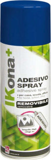 Colla spray - rimovibile - 400ml - IKona+ Cancelleria e prodotti per ufficio/Archivio ufficio e accessori per scrivania/Nastri colle elastici e graffette/Adesivi e colle/Adesivi spray Eurocartuccia - Pavullo, Commerciovirtuoso.it