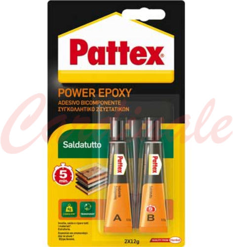 COLLA TRASPARENTE EPOSSIDICA BICOMPONENTE SALDATUTTO PER OGNI MATERIALE, PATTEX