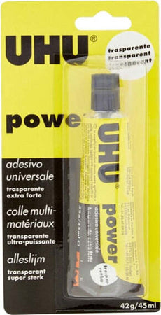 Colla UHU Power - 45 ml - trasparente - UHU Cancelleria e prodotti per ufficio/Archivio ufficio e accessori per scrivania/Nastri colle elastici e graffette/Adesivi e colle/Super colla Eurocartuccia - Pavullo, Commerciovirtuoso.it