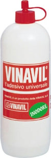Colla vinilica Vinavil - 250 gr - bianco - Vinavil Cancelleria e prodotti per ufficio/Archivio ufficio e accessori per scrivania/Nastri colle elastici e graffette/Adesivi e colle/Adesivi spray Eurocartuccia - Pavullo, Commerciovirtuoso.it