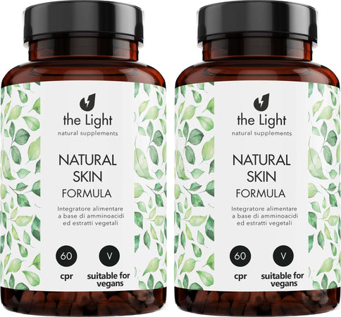 Collagene Vegano-Natural Skin Integratore Alimentare Tonificante Formula per Pelle E Articolazioni Alto Assorbimento Anti Invecchiamento Cutaneo Salute e cura della persona/Vitamine minerali e integratori/Collagene The Light Nutrition - Milano, Commerciovirtuoso.it
