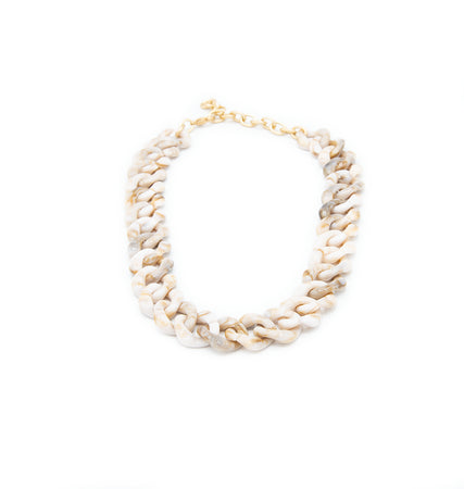 Collana catena in resina girocollo