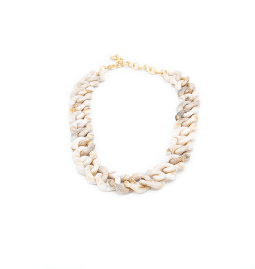 Collana catena in resina girocollo