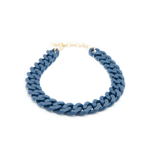 Collana catena in resina girocollo