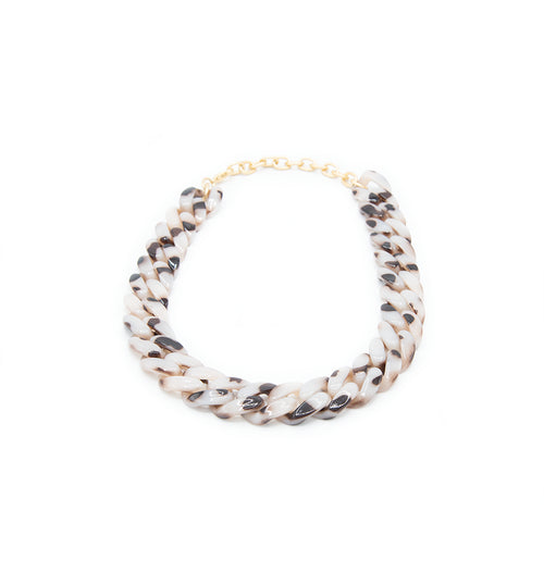 Collana catena in resina girocollo