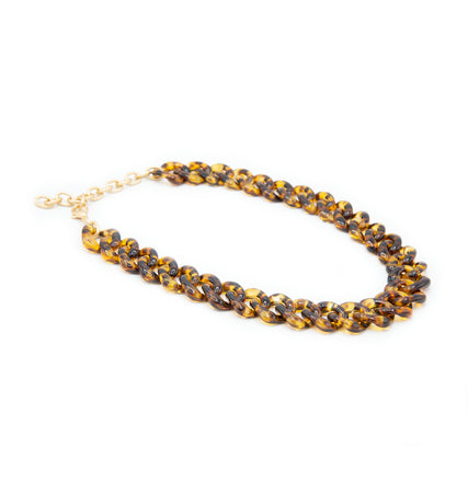 Collana catena in resina girocollo