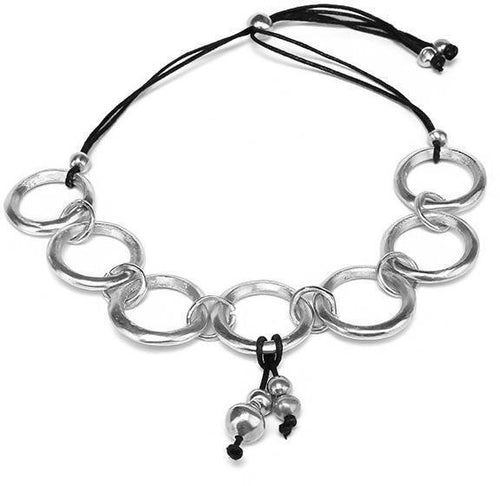 collana 7 ronde a frange