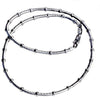 Collana cavetto di filo intrecciato  d'argento
