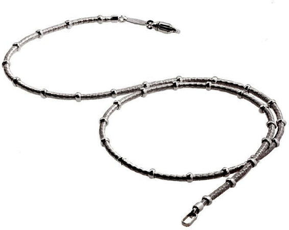 Collana cavetto di filo intrecciato  d'argento