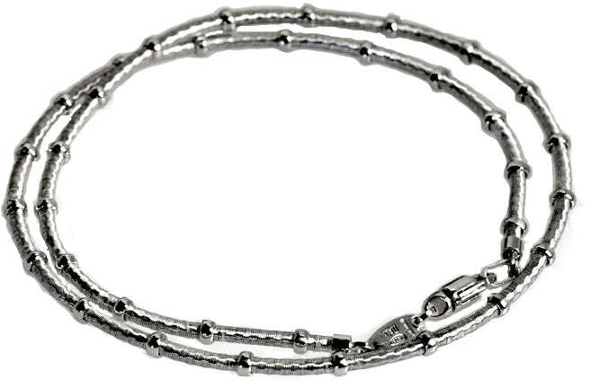 Collana cavetto di filo intrecciato  d'argento
