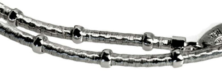 Collana cavetto di filo intrecciato  d'argento