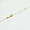 Collana collier donna in oro giallo 18 ct con sfere lucide e diamantate