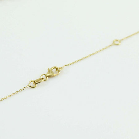 Collana collier donna in oro giallo 18 ct con sfere lucide e diamantate