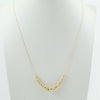 Collana collier donna in oro giallo 18 ct con sfere lucide e satinate