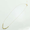 Collana collier donna in oro giallo 18 ct con sfere lucide e satinate