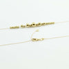 Collana collier donna in oro giallo 18 ct con sfere lucide e satinate