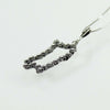 Collana con ciondolo sardegna pendente filigrana sarda in argento brunito