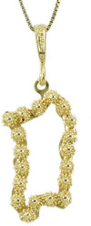 Collana Con Ciondolo Sardegna Pendente Filigrana Sarda in Argento Dorato Collana Donna 34x13 Mm Catena Maglia Veneziana E Chiusura Moschettone