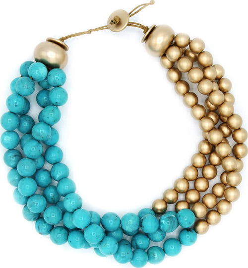 Collana Da Donna Con Perle Multifilo Collana Fashion Girocollo in Resina Nickel Free Collana Con 4 Fili Perle Bicolore Moda/Donna/Gioielli/Collane Leclaf - Napoli, Commerciovirtuoso.it