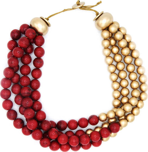 Collana Da Donna Con Perle Multifilo Collana Fashion Girocollo in Resina Nickel Free Collana Con 4 Fili Perle Bicolore Moda/Donna/Gioielli/Collane Leclaf - Napoli, Commerciovirtuoso.it