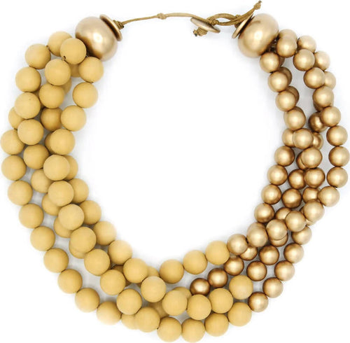 Collana Da Donna Con Perle Multifilo Collana Fashion Girocollo in Resina Nickel Free Collana Con 4 Fili Perle Bicolore Moda/Donna/Gioielli/Collane Leclaf - Napoli, Commerciovirtuoso.it