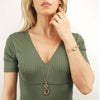 Collana Donna Boccadamo Xgr682rp Con Pendente Rosato
