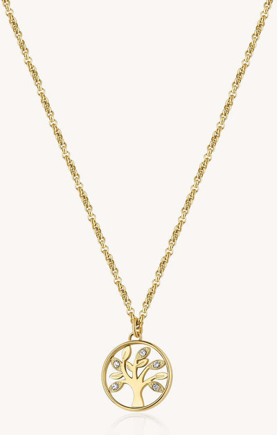 Collana Donna Brosway Bhkn094 Con Ciondolo Tondo Albero Della Vita