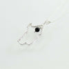 Collana donna argento con Sardegna traforata e pendente Su Coccu onice