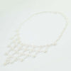 Collana donna filigrana sarda in argento nido d'ape a fiore