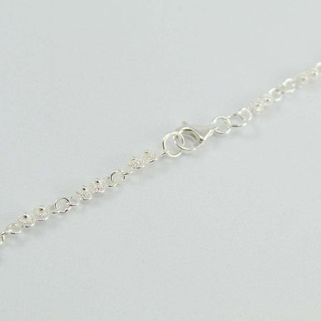 Collana donna filigrana sarda in argento nido d'ape a fiore