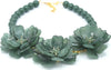 Collana Donna Girocollo in Zamak E Resina Colorata Collana Fashion Con Perle E 3 Fiori Centrali Con Chiusura Regolabile Nickel Free Moda/Donna/Gioielli/Collane Leclaf - Napoli, Commerciovirtuoso.it