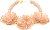 Collana Donna Girocollo in Zamak E Resina Colorata Collana Fashion Con Perle E 3 Fiori Centrali Con Chiusura Regolabile Nickel Free Moda/Donna/Gioielli/Collane Leclaf - Napoli, Commerciovirtuoso.it