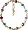 Collana Donna Girocollo Multicolor Vetro e Pietre Oro Collana fashion Bijou Colorata Estiva Luminosa con Cristalli 48cm Collana You Store - Messina, Commerciovirtuoso.it